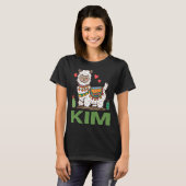 T-shirt Lovely Alpaca - Nom Kim (Devant entier)