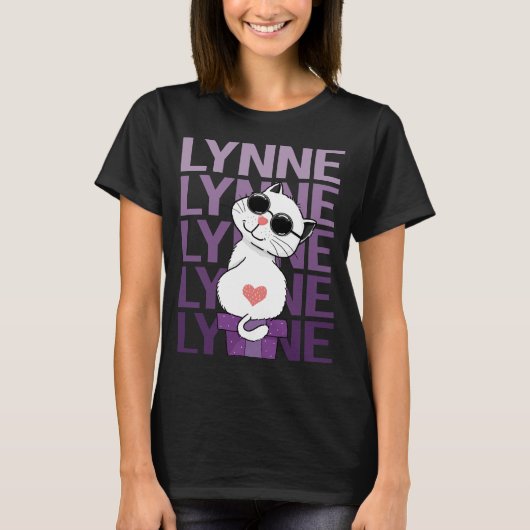 T-shirt Lovely Cat - Nom Lynne (Devant)