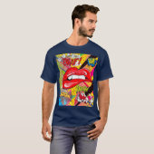 T-shirt Lovely Lips Retro Pop Art pour les artistes (Devant entier)