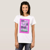 T-shirt Lovely Love Heart Motif Art Imprimer (Devant entier)