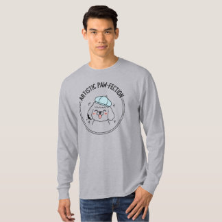 T-shirt Lovely Poodle Dog Line Art Gray Aesthetics Comfy