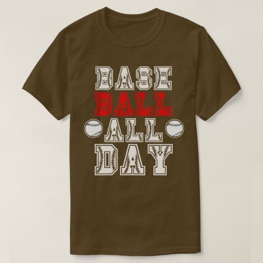 T-shirt Lover de baseball All Day (Design devant)