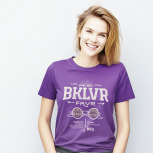T-shirt Lover Définition du livre BKLVR pourpre