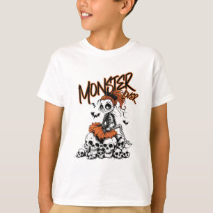 T-shirt Lover Fun Skeleton Ghoul Cute Vintage Halloween 1