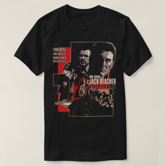 T-shirt Lover Gig Jack Reacher Vidéo Vidéo Vidéo Film Séri (Design devant)