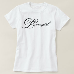T-shirt "Lovergirl" joli scénario esthétique angélique