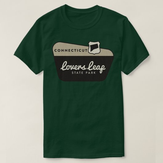 T-shirt Lovers Leap State Park Affiche de bienvenue Connec (Design devant)