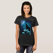 T-shirt Loves Wolves Lune de loups 1 (Devant entier)