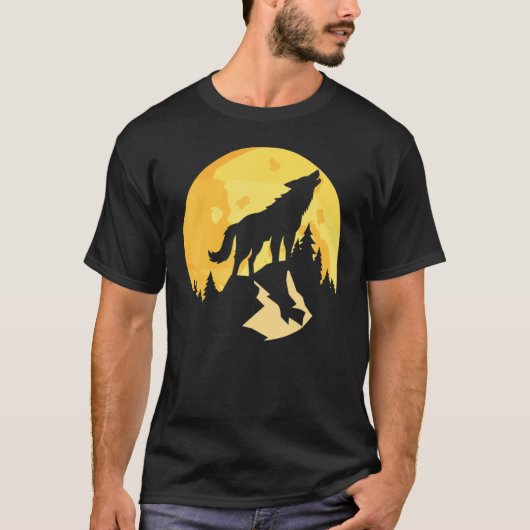 T-shirt Loves Wolves wolf Face 5 (Devant)
