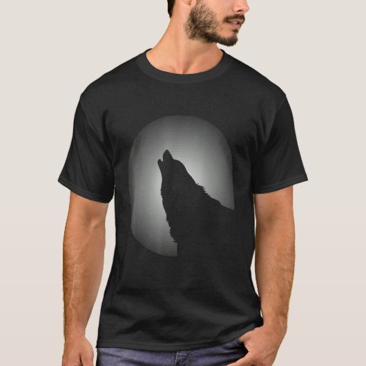 T-shirt Loves Wolves wolf moon 3 (Devant)