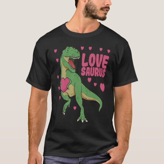 T-shirt Lovesaurus Valentines Day Dinosaur Trex Valentine (Devant)