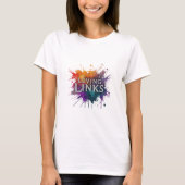 T-shirt "Loving Links" présente un design charmant de t-sh (Devant)