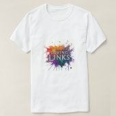 T-shirt "Loving Links" présente un design charmant de t-sh (Design devant)