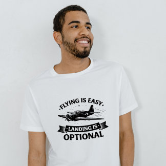 T-shirt Low Altitude Humor Warbird Pilot Tee