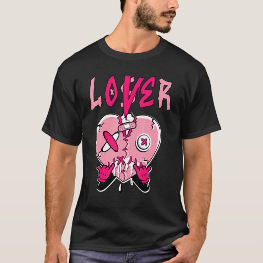 T-shirt Low Triple Pink Loser   Heart Dripping Triple Pink (Devant)