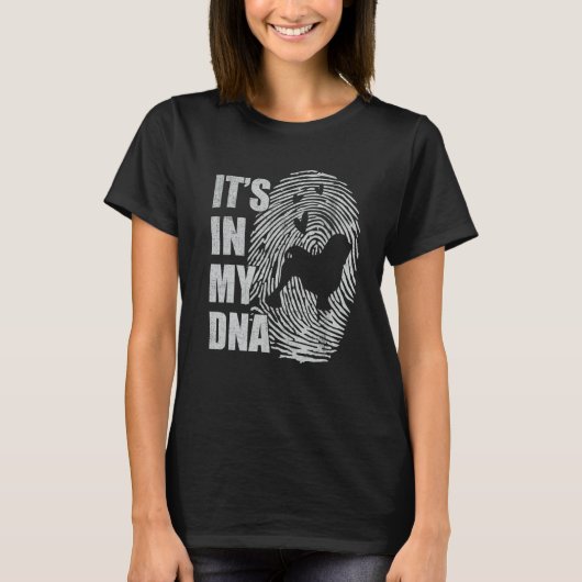 T-shirt Lowchen DNA Dog Mom Dad Dog (Devant)