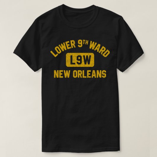 T-shirt Lower 9th Ward de la Nouvelle-Orléans (Design devant)