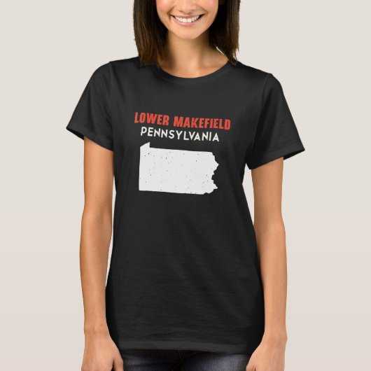 T-shirt Lower Makefield Pennsylvania USA State America Tra (Devant)