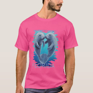 T-shirt Lower Matecumbe Key Florida Vacances Cute Manatees