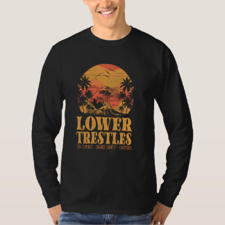 T-shirt Lower Trestles San Clemente Californie Surfant Sol