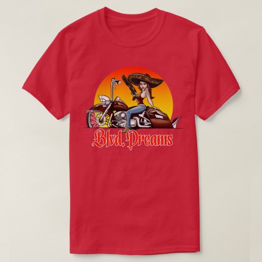 T-shirt Lowrider Motorcycle Blvd (Design devant)