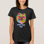 T-shirt Loyal to My Pom Pomeranian Humor Pom Pom Dog (Devant)