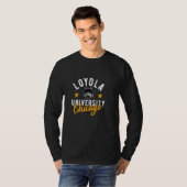 T-shirt Loyola University Chicago Ramblers Script Classiqu (Devant entier)