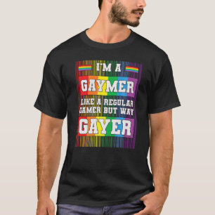 T-shirt Lqbtq Gamer Gaymer Gaming Rainbow Gay pride M
