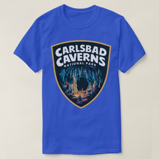 T-shirt lsbad Caverns National Park Cave Emblem (Design devant)