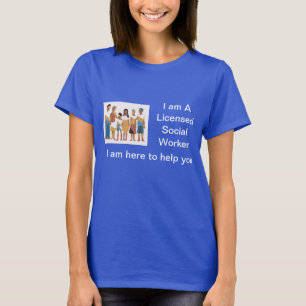 T-shirt LSW féminin bleu