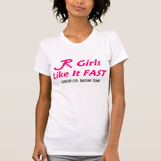T-shirt Ltd junior "filles rapides " (Devant)