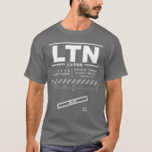 T-shirt LTN de l'aéroport de Londres Luton (Devant)