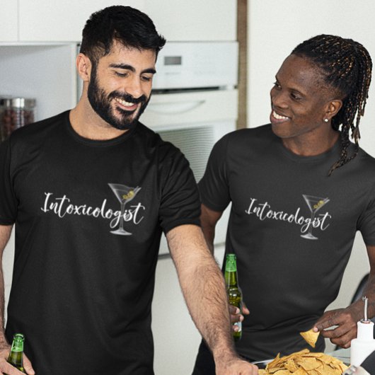 T-shirt L'toxicologue Martini verre Cocktail