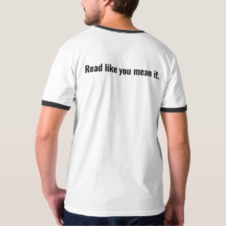 T-shirt Lu comme vous le moyen il. Livres vernaculaires