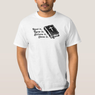 T-shirt Lu lui, sachez-le ; Croyez-le, montrez-le