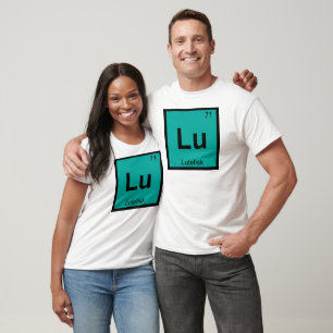 T-shirt Lu - Lutefisk Chimie Symbole du tableau périodique