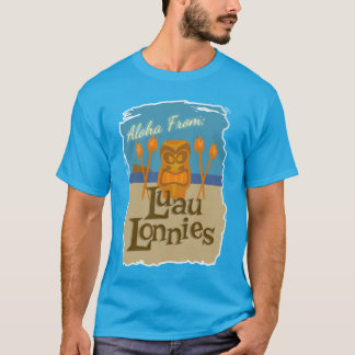T-shirt Luau Lonnies Fun Fiction Tiki Bar Cartoon