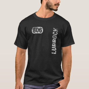 T-shirt Lubbock Texas 806 Indicatif régional Vintage Retro