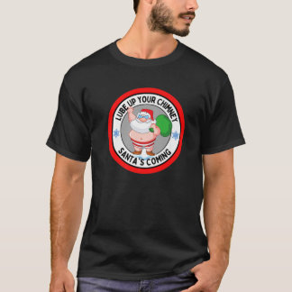 T-shirt Lube Up Your Chimney Père Noël Venant Drôle Rude C