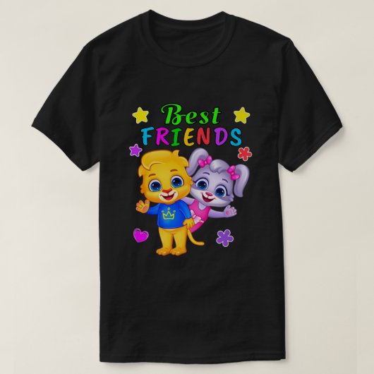 T-shirt Lucas et Ruby meilleurs amis pour toujours par RV (Design devant)