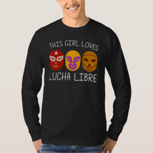 T-shirt Lucha Libre Cool Pour Filles Enfants Luchador Mexi