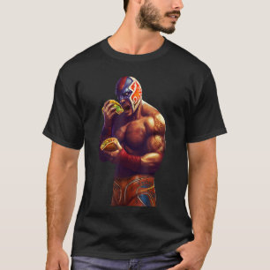 T-shirt Luchador Manger Taco Mexique Lutte Lucha Libre