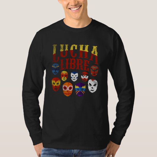 T-shirt Luchador Masks Lucha Libre  2 (Devant)