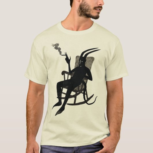 T-shirt Lucifer en pause - Humour sombre diable (Devant)