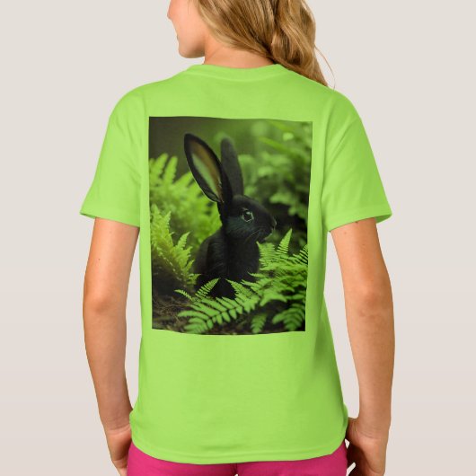 T-shirt Lucifer le lapin noir : un ensemble sombre de méfa (Dos)