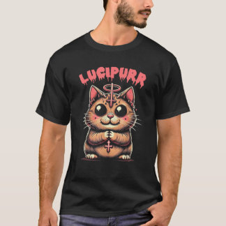 T-shirt Lucifer Occult Devil Cat Lucipurr Halloween Demon