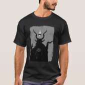 T-shirt Lucifer Porteur Léger Satanic Occult Baphomet Chèv (Devant)