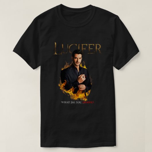 T-shirt Lucifer Que Désirez-Vous ? (Design devant)