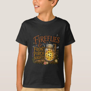 T-shirt Lucioles et soirées de porche Rustique Floral Été