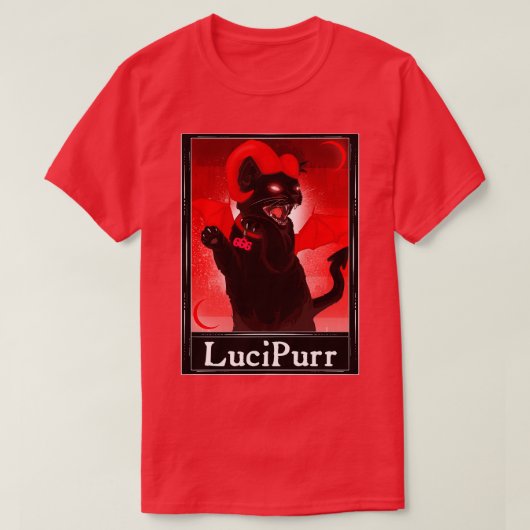 T-shirt LuciPurr Tarot (Design devant)